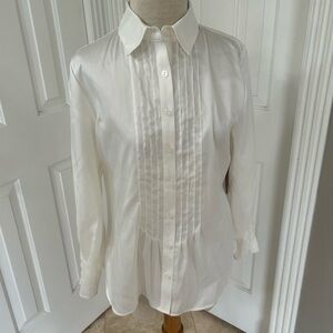 Coldwater Creek Crisp White Blouse